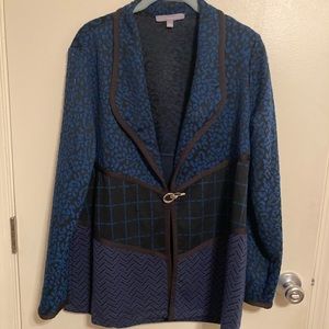 80’S VIBES! NY COLLECTION KNIT JACKET-L